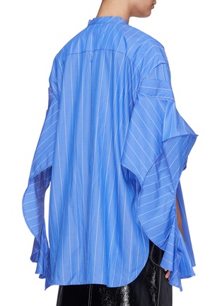 Back View - Click To Enlarge - ELLERY - 'Goldman' drape cone sleeve stripe shirt