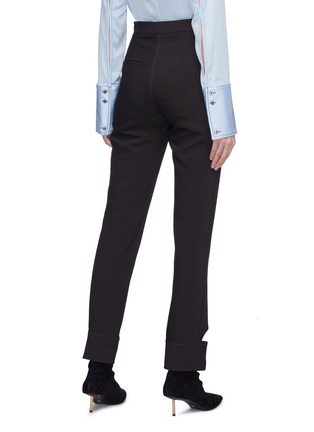 Back View - Click To Enlarge - ELLERY - 'Gehry' cutout button cuff suiting pants