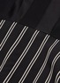  - ESTEBAN CORTAZAR - Stripe ruffle tie cutout back high-low dress