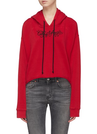 Main View - Click To Enlarge - ADAPTATION - 'City of Angels' graphic embroidered hoodie