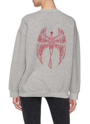 Back View - Click To Enlarge - ADAPTATION - 'City of Angels' graphic embroidered sweatshirt