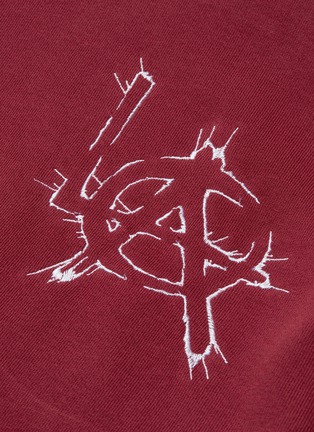  - ADAPTATION - 'LA' slogan logo embroidered sweatshirt