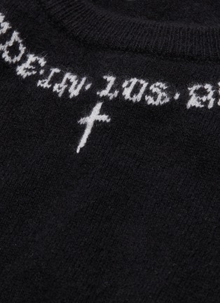 - ADAPTATION - Slogan intarsia cashmere sweater