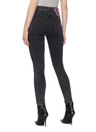 Back View - Click To Enlarge - ADAPTATION - Graphic patch skinny jeans