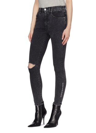 Front View - Click To Enlarge - ADAPTATION - Graphic patch skinny jeans