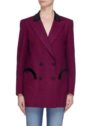 Main View - Click To Enlarge - BLAZÉ MILANO - 'Fair and Square' check wool melton everyday blazer