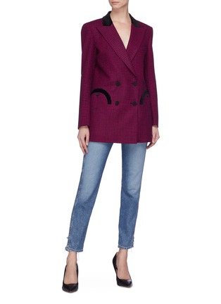 Figure View - Click To Enlarge - BLAZÉ MILANO - 'Fair and Square' check wool melton everyday blazer