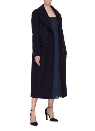 Figure View - Click To Enlarge - BLAZÉ MILANO - 'Woodland Great' double breasted Loden wool coat