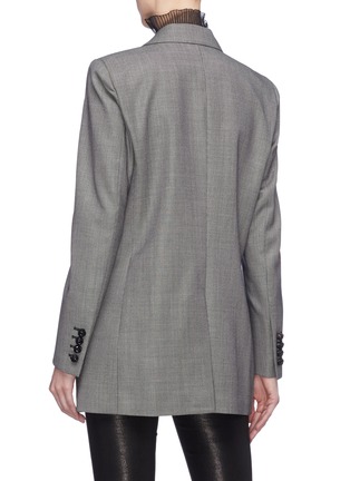 Back View - Click To Enlarge - BLAZÉ MILANO - 'Gone Away' double breasted honeycomb wool everyday blazer