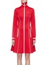 Main View - Click To Enlarge - PALM ANGELS - Zip flared racing dress
