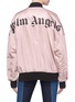 Back View - Click To Enlarge - PALM ANGELS - Logo print oversized bomber jacket