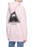 Back View - Click To Enlarge - PALM ANGELS - Logo print oversized hoodie