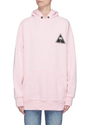 Main View - Click To Enlarge - PALM ANGELS - Logo print oversized hoodie