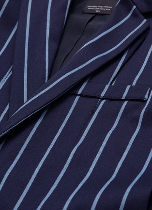  - ROKH - Split seam stripe wool-cotton blazer