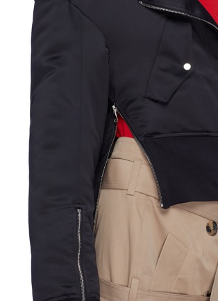 Detail View - Click To Enlarge - ROKH - Zip shoulder bomber jacket