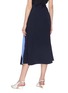 Back View - Click To Enlarge - ROKSANDA - Drawcord ruched colourblock silk skirt
