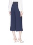 Back View - Click To Enlarge - ROKSANDA - Rope tie crepe culottes