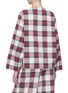 Back View - Click To Enlarge - MS MIN - Wide sleeve tartan plaid blouse
