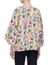 Back View - Click To Enlarge - MS MIN - Floral print jacquard top
