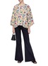 Figure View - Click To Enlarge - MS MIN - Floral print jacquard top
