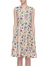 Main View - Click To Enlarge - MS MIN - Floral print jacquard dress