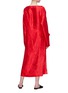 Back View - Click To Enlarge - MS MIN - Floral jacquard silk mock wrap dress