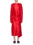 Main View - Click To Enlarge - MS MIN - Floral jacquard silk mock wrap dress