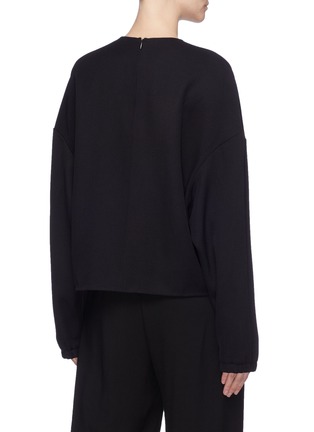 Back View - Click To Enlarge - MS MIN - Dropped shoulder twill sweatshirt
