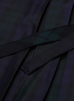 Detail View - Click To Enlarge - MS MIN - Tartan plaid staggered pleated skirt