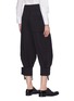 Back View - Click To Enlarge - MS MIN - Zip folded cuff wool twill pants