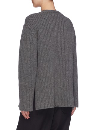 Back View - Click To Enlarge - MS MIN - Cashmere rib knit sweater