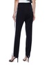 Back View - Click To Enlarge - SELF-PORTRAIT - Stripe outseam crepe pants