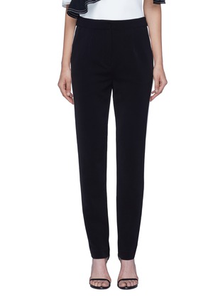 Main View - Click To Enlarge - SELF-PORTRAIT - Stripe outseam crepe pants