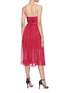 Back View - Click To Enlarge - SELF-PORTRAIT - Pleated chiffon camisole dress