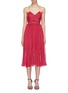 Main View - Click To Enlarge - SELF-PORTRAIT - Pleated chiffon camisole dress