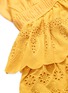 SELF-PORTRAIT - Ruffle chiffon panel tiered broderie anglaise mini dress
