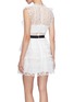 Back View - Click To Enlarge - SELF-PORTRAIT - Ruffle guipure lace mini dress