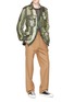 Figure View - Click To Enlarge - DRIES VAN NOTEN - 'Voide' mix pattern cotton-linen jacket