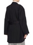 Back View - Click To Enlarge - THE KEIJI - Convertible detachable lapel panel belted coat