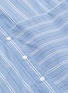 Detail View - Click To Enlarge - THE KEIJI - Convertible asymmetric drape hem stripe shirt dress