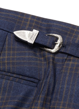  - TOGA ARCHIVES - Staggered cuff check plaid wool pants