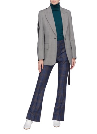 Figure View - Click To Enlarge - TOGA ARCHIVES - Staggered cuff check plaid wool pants