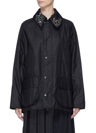 Main View - Click To Enlarge - TOGA ARCHIVES - x Barbour 'Bedale' embellished slogan embroidered jacket