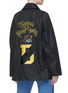 Back View - Click To Enlarge - TOGA ARCHIVES - x Barbour 'Bedale' embellished slogan embroidered jacket