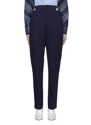 Main View - Click To Enlarge - TOGA ARCHIVES - Cutout buckled waist wool suiting pants