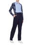 Figure View - Click To Enlarge - TOGA ARCHIVES - Cutout buckled waist wool suiting pants