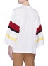 Back View - Click To Enlarge - TOGA ARCHIVES - Colourblock stripe wide sleeve T-shirt