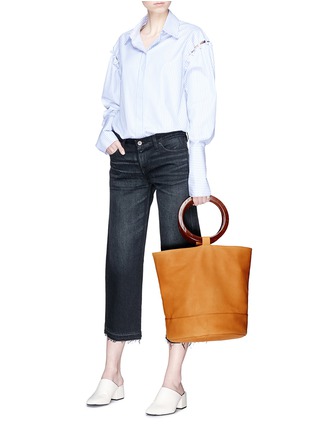 Figure View - Click To Enlarge - SIMON MILLER - 'Bonsai 30cm' leather bucket bag