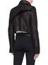 Back View - Click To Enlarge - BEN TAVERNITI UNRAVEL PROJECT  - Asymmetric drape shearling jacket