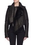 Main View - Click To Enlarge - BEN TAVERNITI UNRAVEL PROJECT  - Asymmetric drape shearling jacket